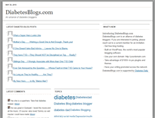 Tablet Screenshot of diabetesblogs.com